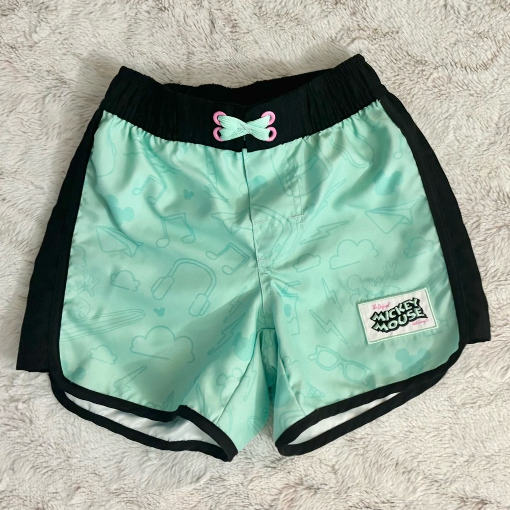 Disney Store Boys Mickey Mouse Swim Trunks Sz 3